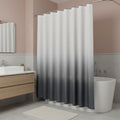 72 White And Black Ombre Shower Curtain