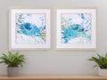 Set Of Two Jeweled Crustacean White Framed Print Wall Art