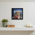 The Talk Black Framed Print Wall Art