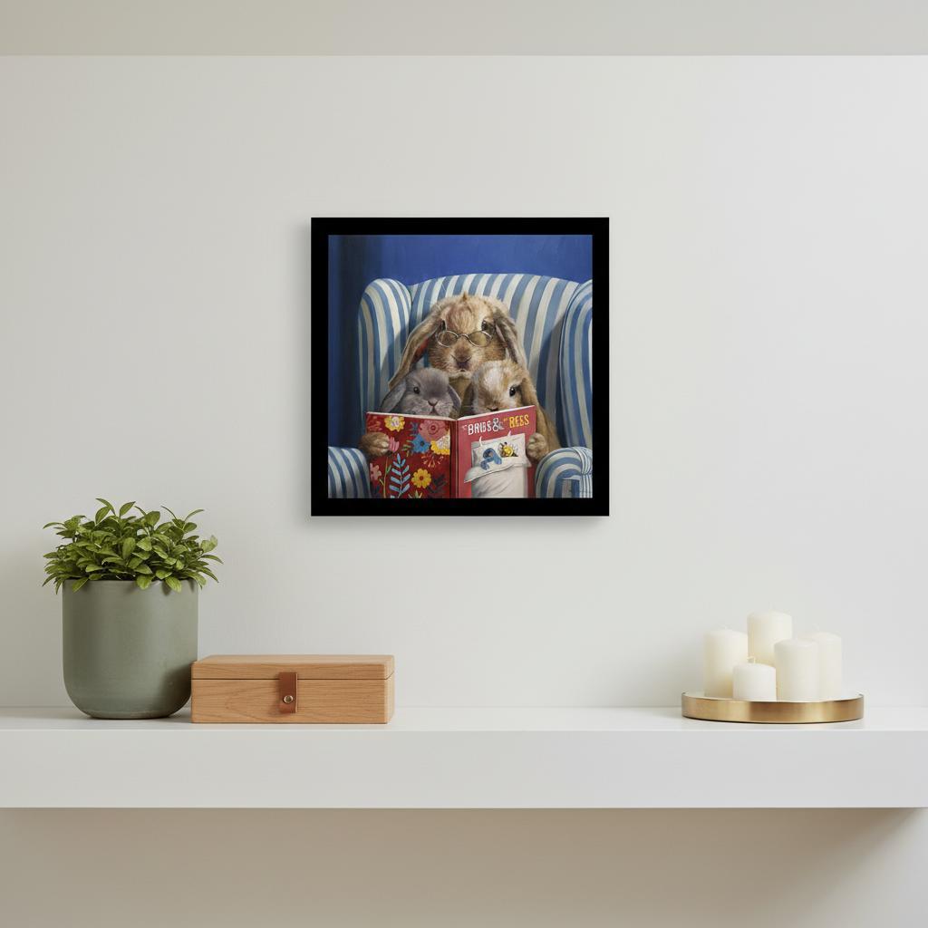 The Talk Black Framed Print Wall Art