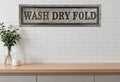 10 X 36 Gray Wash Dry Fold Metal Wall Decor