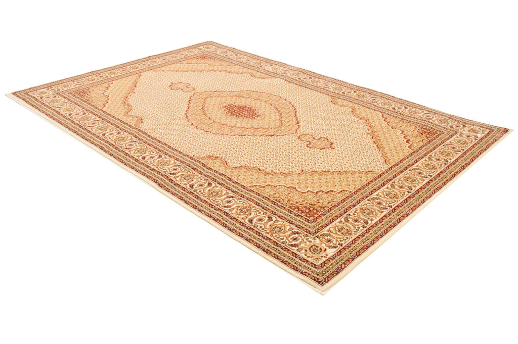 HomeRoots 487607 3 x 13 ft. Cream Oriental Power Loom Stain Resistant Rectangle Area Rug