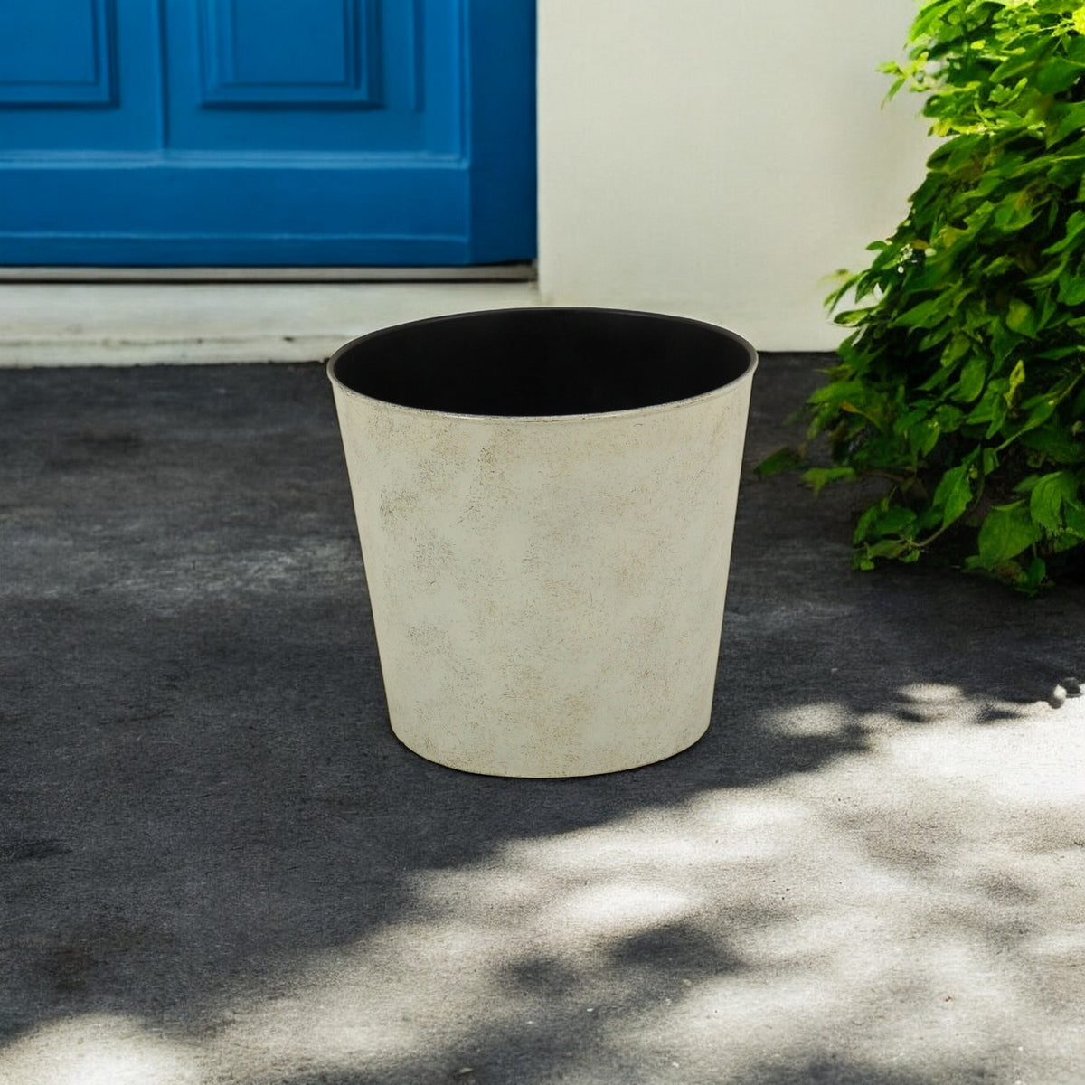 9' Gray Recycled Plastic Indoor Outdoor Round Nursery Pot