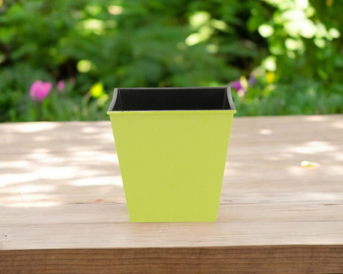5' Lime Green Recycled Plastic Indoor Outdoor Rectangular Pot Planter