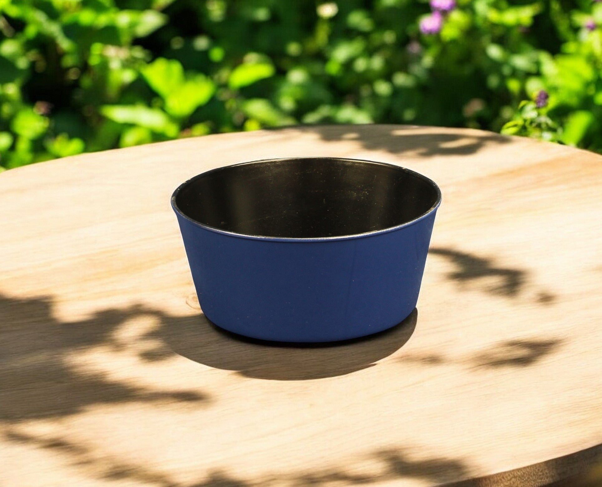 10' Navy Blue Recycled Plastic Indoor Outdoor Round Pot Planter