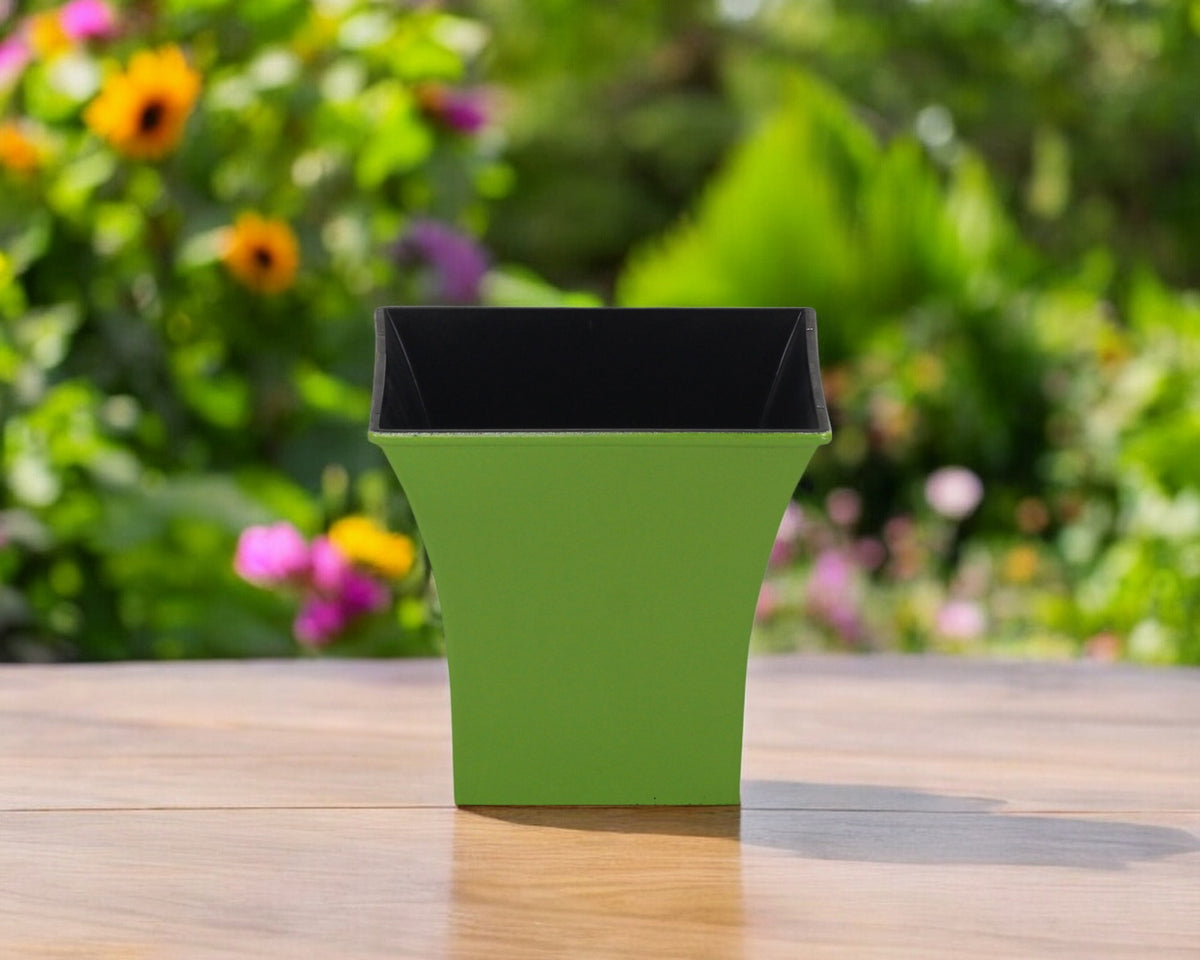 5' Lime Green Recycled Plastic Indoor Outdoor Novelty Nursery Pot