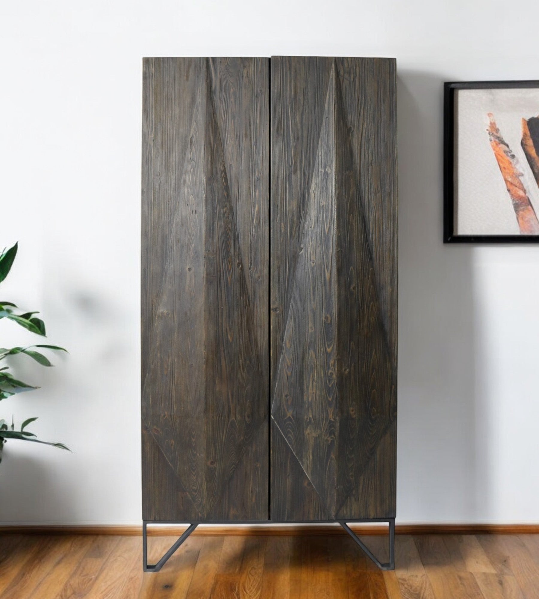 75 Brown Reclaimed Wood Pantry Or Storage Closet