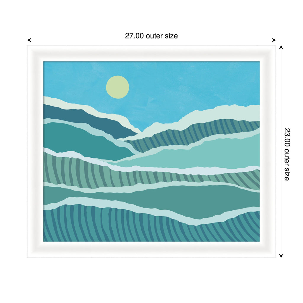 Framed Art Abstract Waves by Rachel Lee