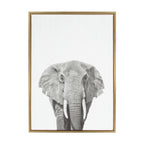 Sylvie Elephant Framed Canvas by Simon Te of Tai Prints