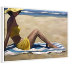 Sylvie Sunny Side Framed Canvas by Mary Sparrow