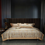 CasaFoyer 140TC Cotton Satin Digital Printed Four-piece Bedding Set