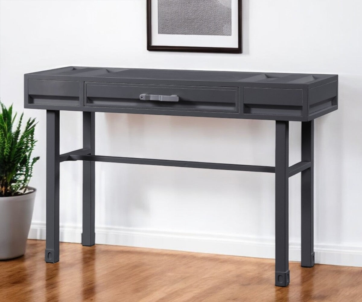 47 Gunmetal Iron And Wood Vanity Table