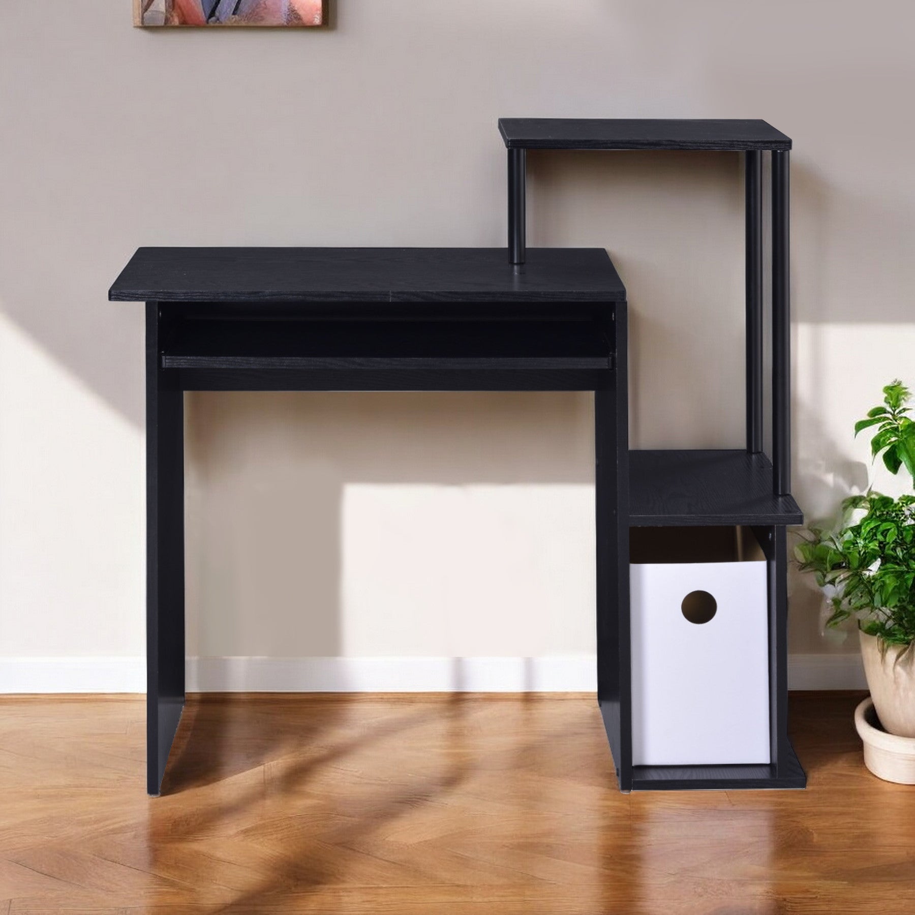 37 Black Computer Desk