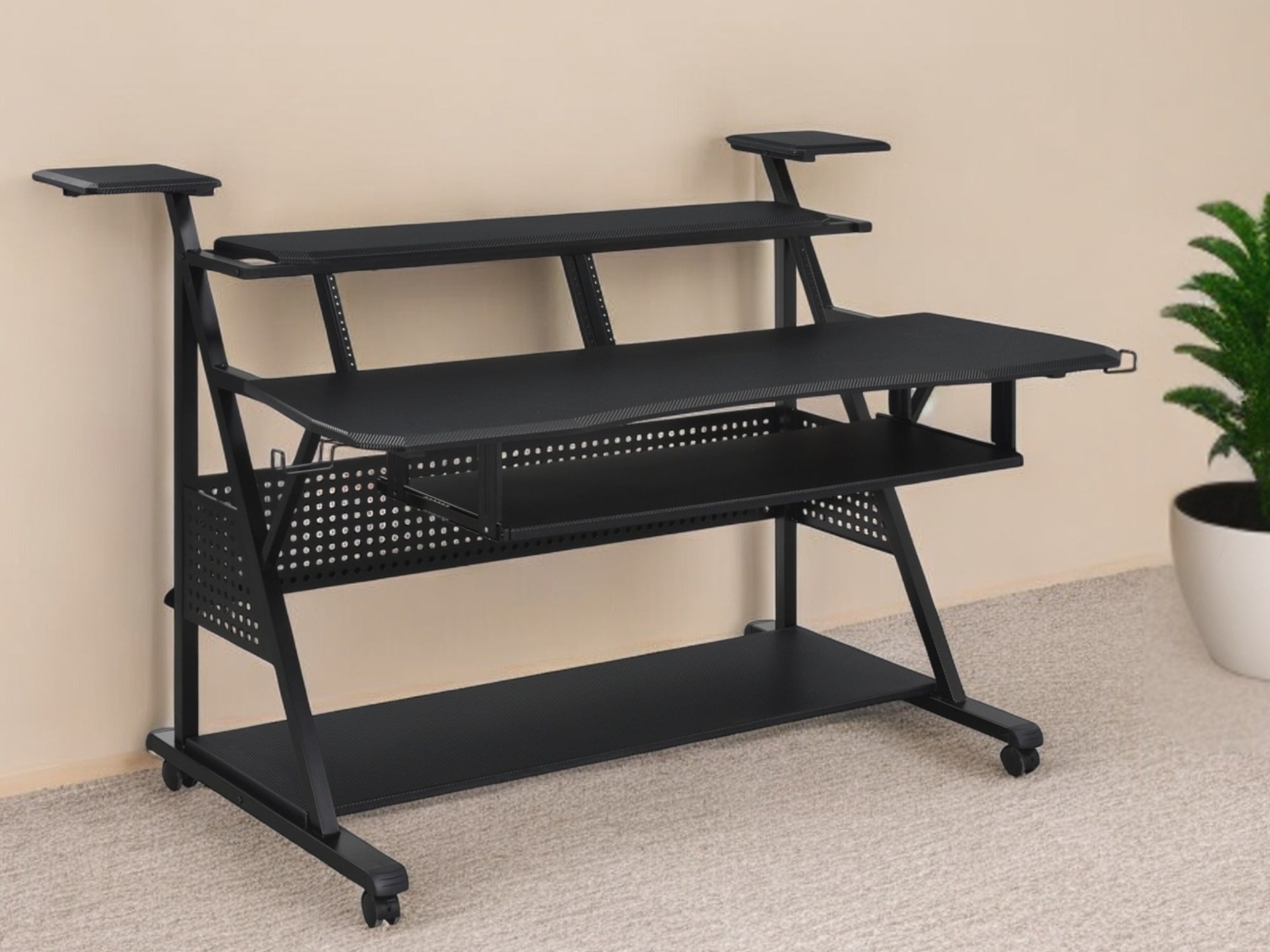 67 Black Computer Desk