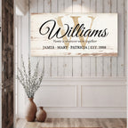 Personalized Family Sign XI