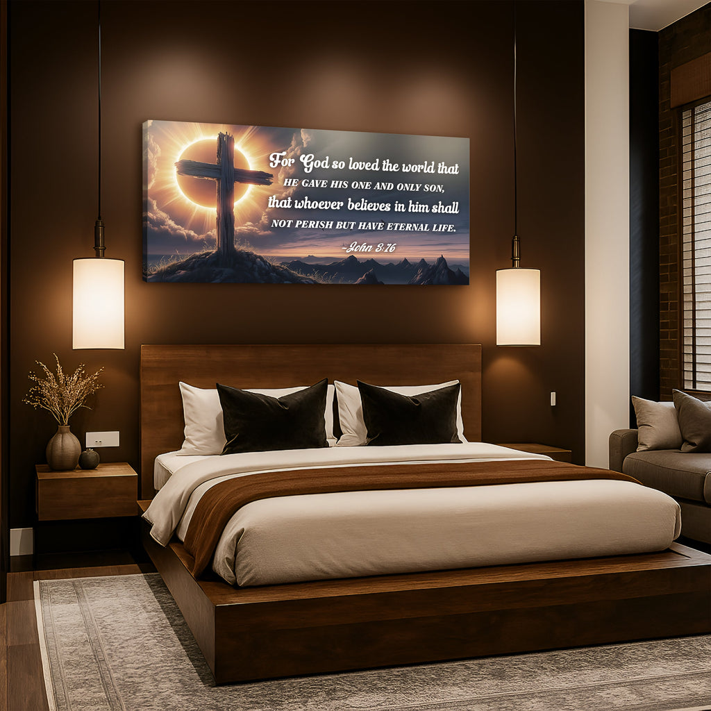 John 3:16: For God So Loved The World Faith Sign VII