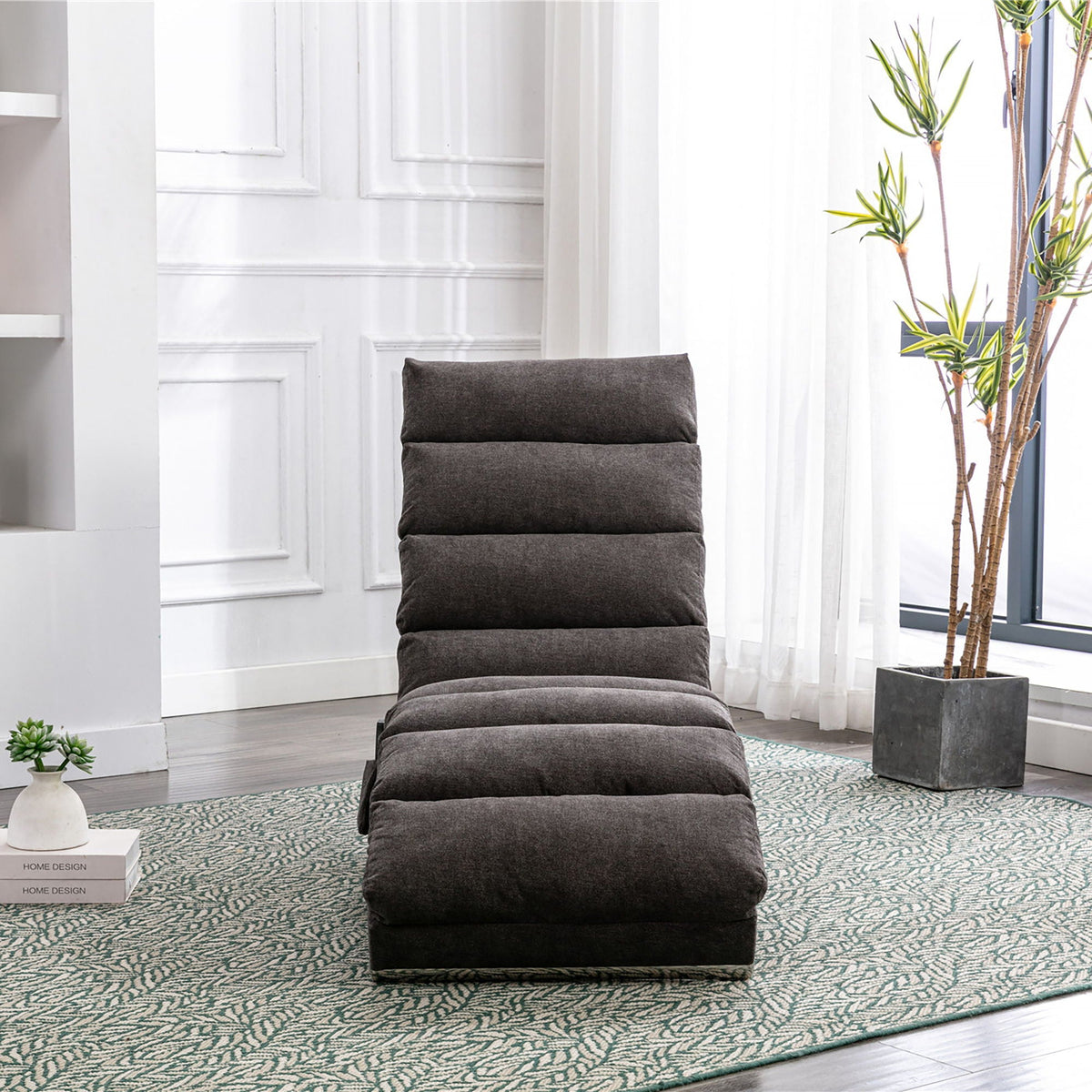 Massage Chaise Lounge Indoor With Remote Control, Ergonomic Electric Massage Lounger