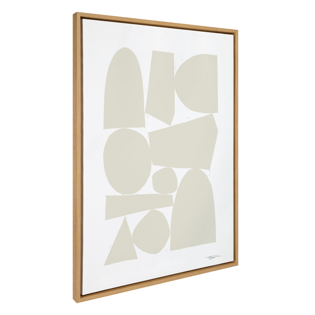 Sylvie Constructed II Neutral Framed Canvas by Statement Goods
