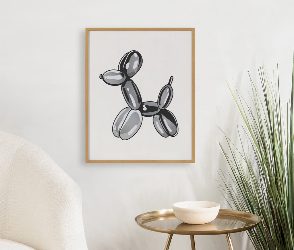 Gallery Black Bubble Balloon Dog Animal Print by The Creative Bunch Studio