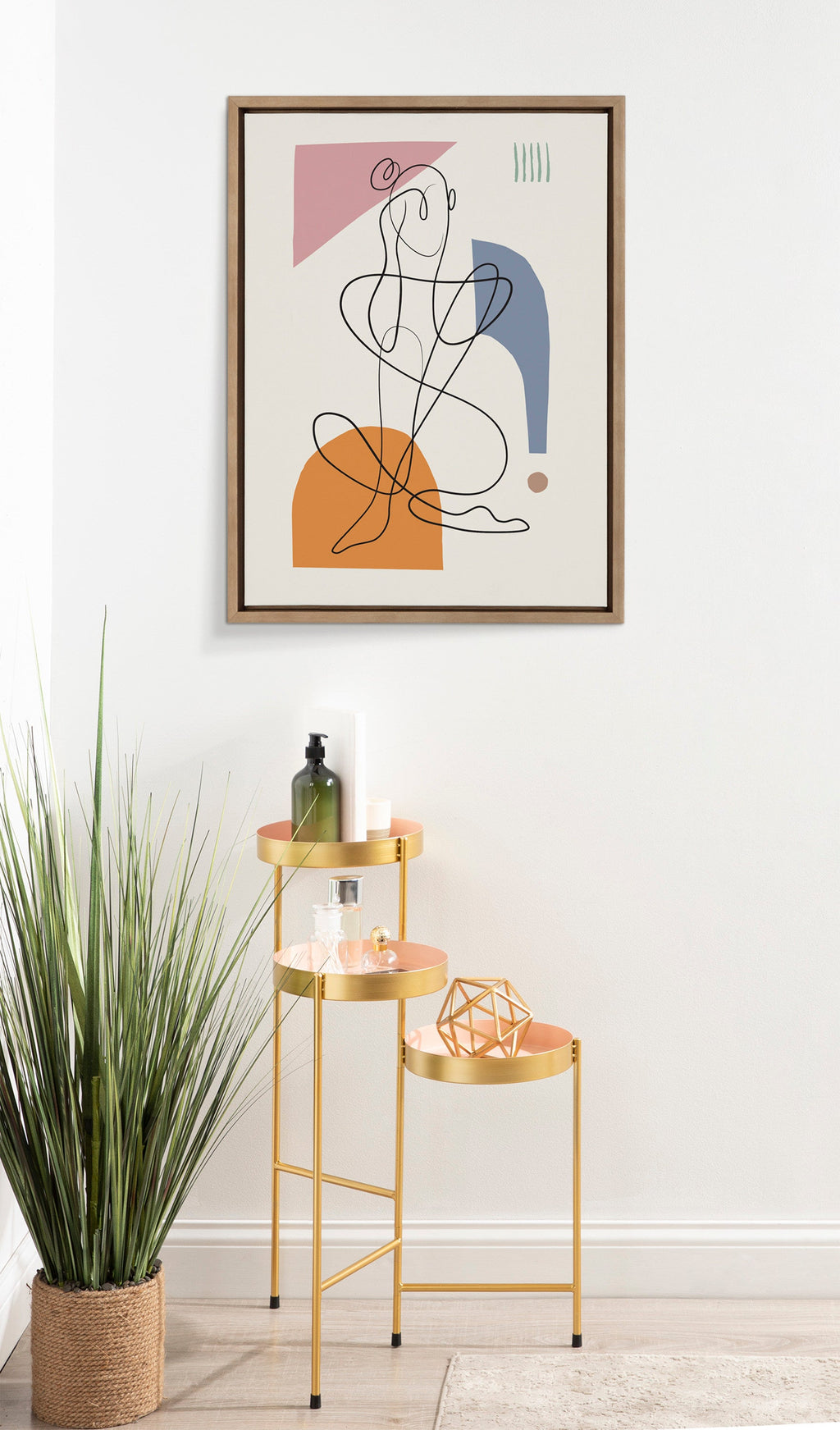 Sylvie Thinking of You Framed Canvas by Rachel Lee of My Dream Wall