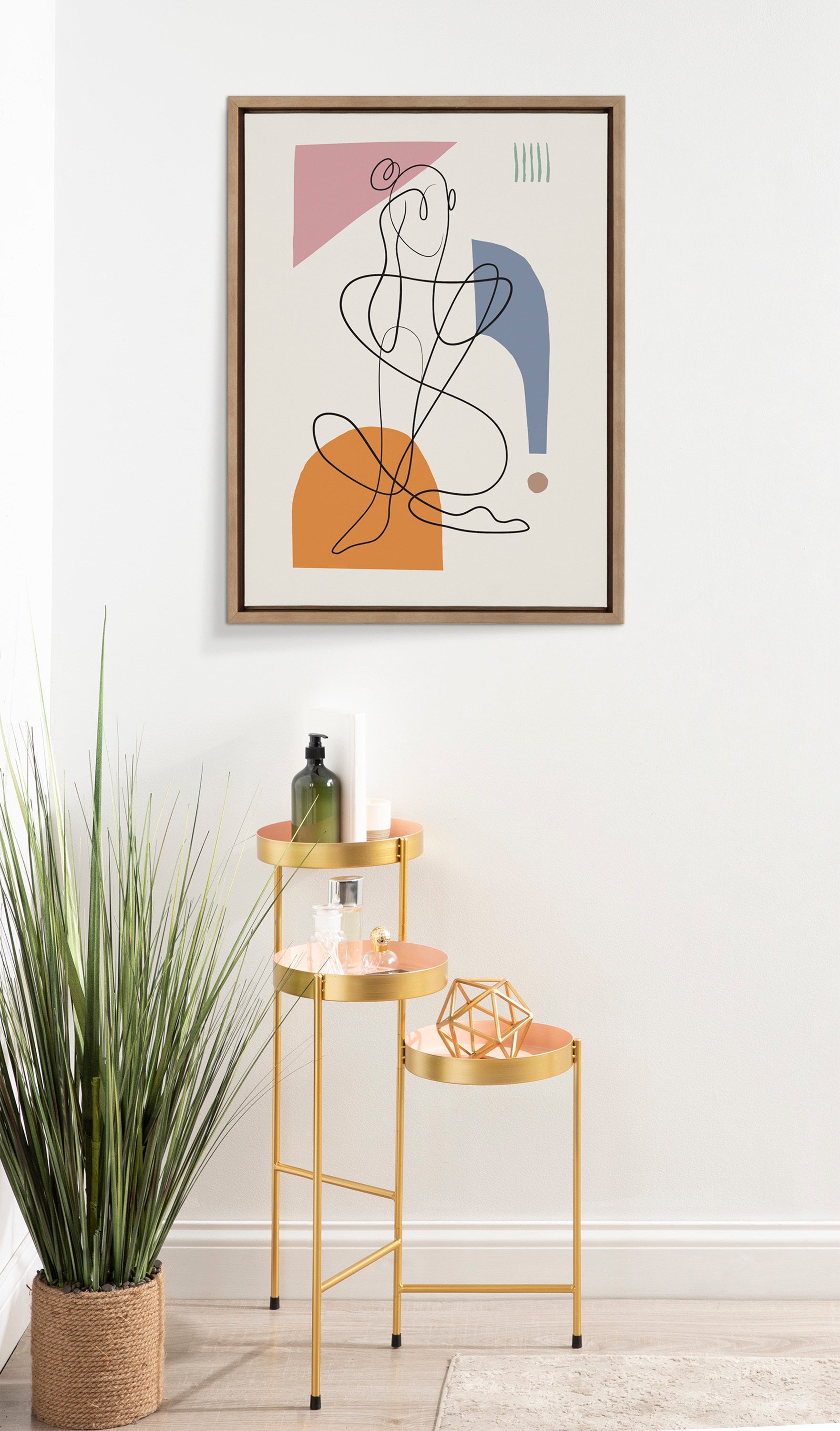 Sylvie Thinking of You Framed Canvas by Rachel Lee of My Dream Wall