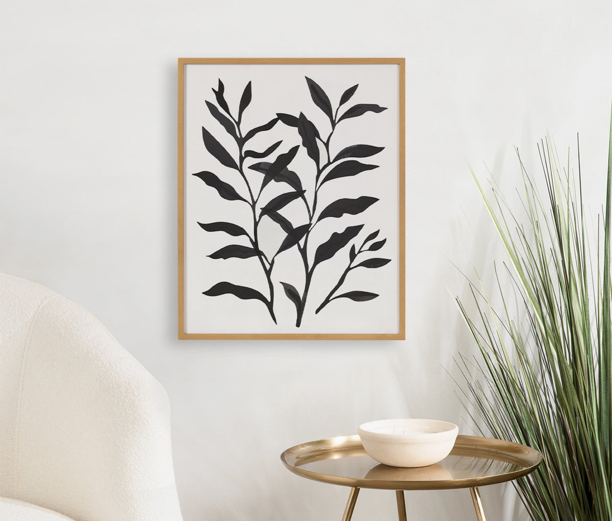 Gallery Modern Botanical Matisse Inspired Silhouette Print by The Creative Bunch Studio