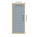 Framed Fabric Pinboard Light Blue Plaid Wall Organization