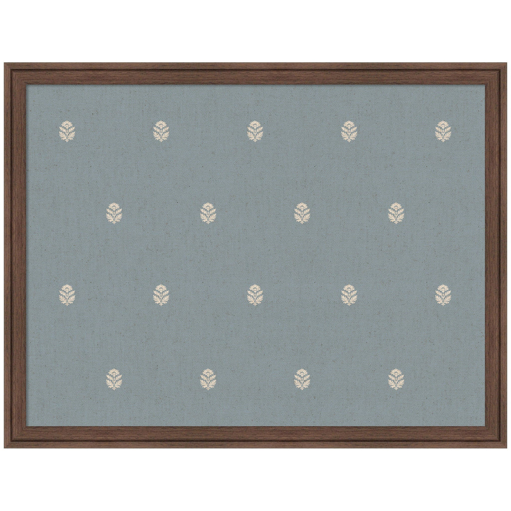 Pinboard Blue Botanical Block Print