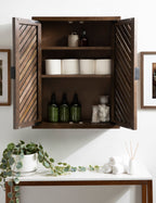 Mezzeta Tall Wood Bath Cabinet
