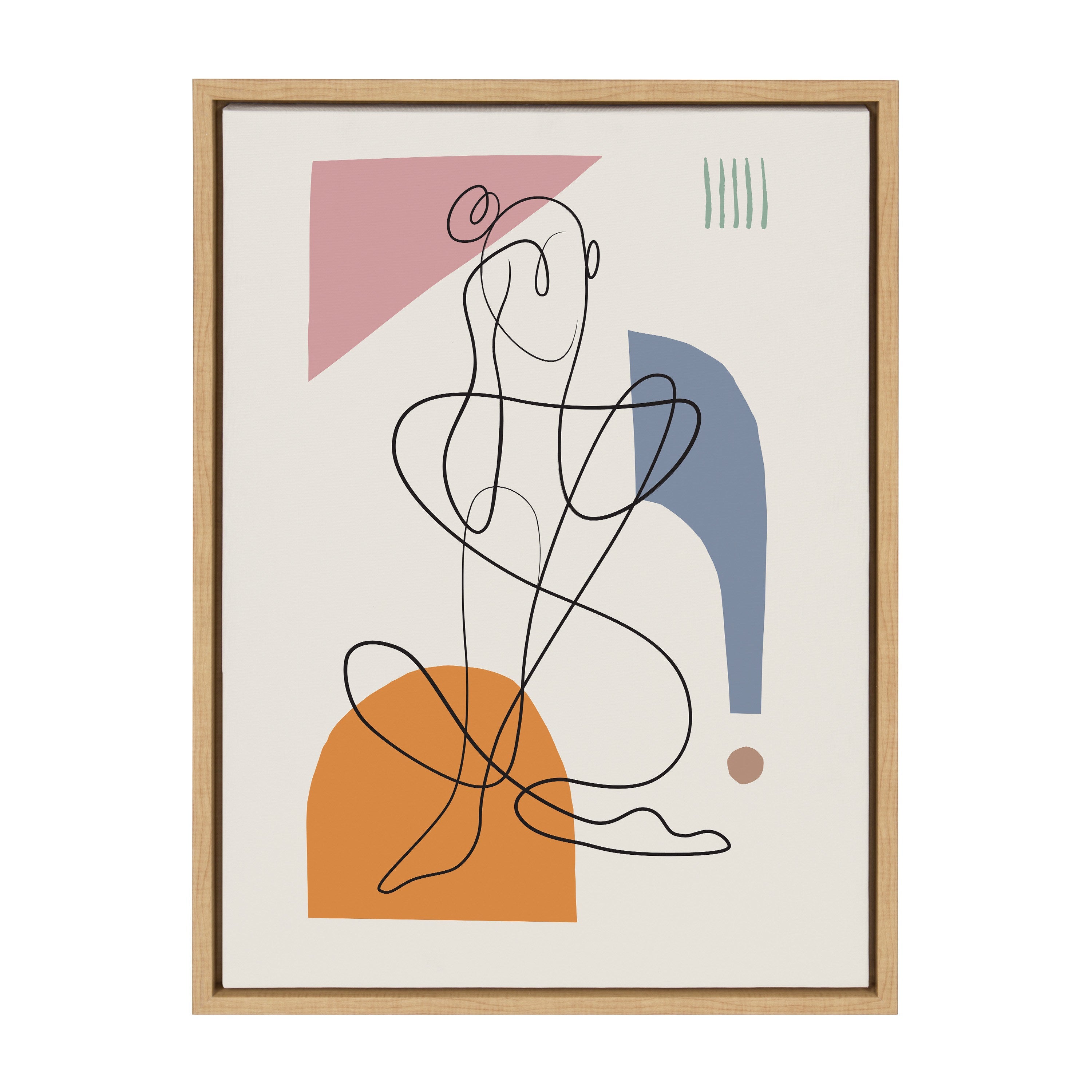 Sylvie Thinking of You Framed Canvas by Rachel Lee of My Dream Wall