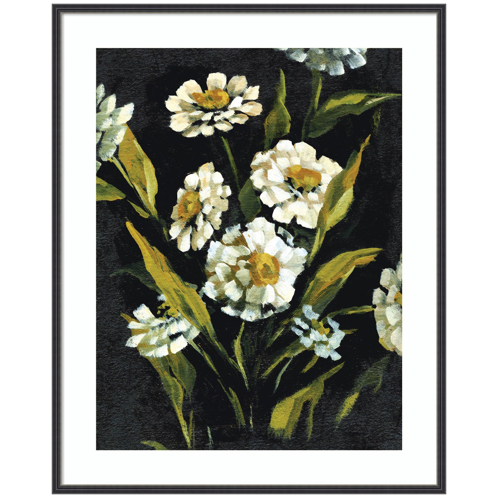Framed Art Moody Floral 1 by Annie Quigley