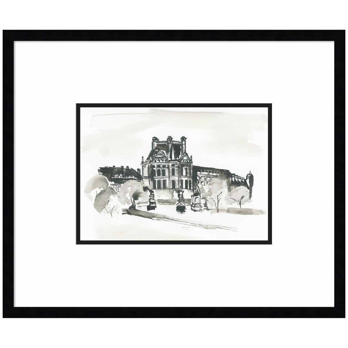 Postcard Paris by Teju Reval Framed Wall Art Print