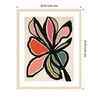 Framed Art Midnight Floral 1 by Alicia Bock