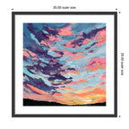 Framed Art Sunset Study by Emily Kenney
