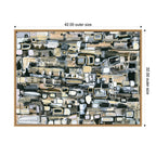Sylvie Snowfall Horizontal Framed Canvas by Leah Nadeau