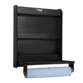 Extreme Max 5001.6037 Aluminum Work Station Storage Cabinet w/ FlipOut Work Tray & Paper Towel Rack Organizer for Enclosed Race