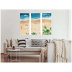 A Day of Play Vibrant 3 Piece Framed Canvas Wall Art Set by Janet Meinke Lau