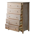 Solid Wood New Shaker Style 50 H in Antique Finish, White Wash