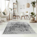 HomeRoots 506633 8 x 11 ft. Black Oriental Rectangle Area Rug
