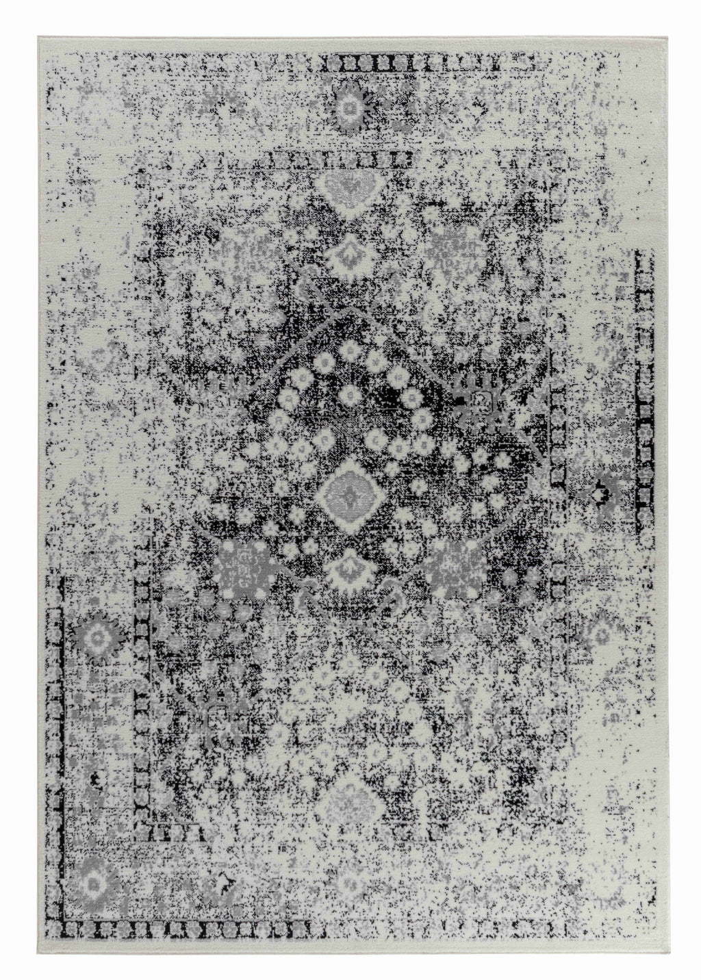HomeRoots 506633 8 x 11 ft. Black Oriental Rectangle Area Rug