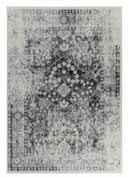 HomeRoots 506633 8 x 11 ft. Black Oriental Rectangle Area Rug