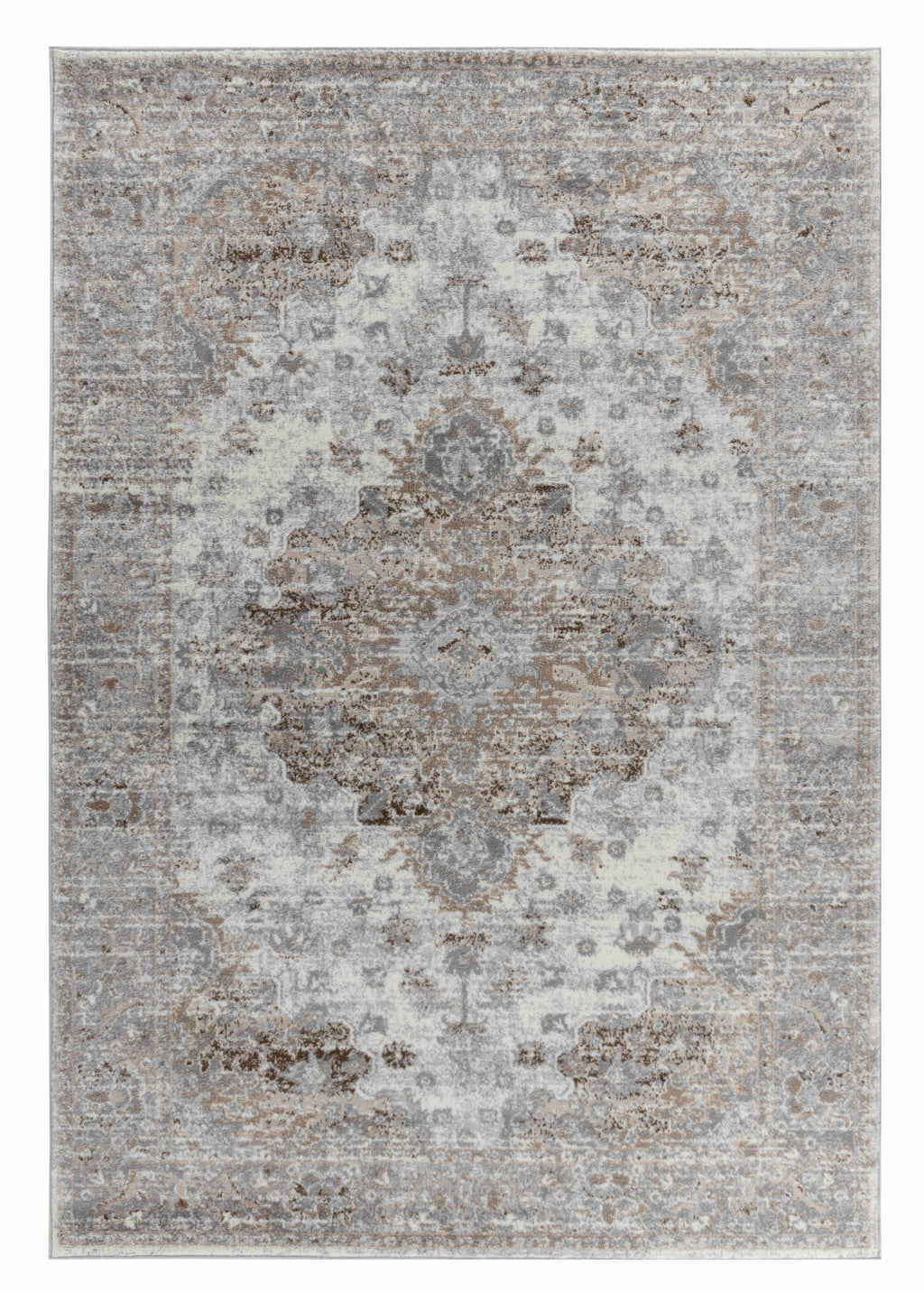 HomeRoots 506640 7 x 10 ft. Brown Oriental Rectangle Area Rug