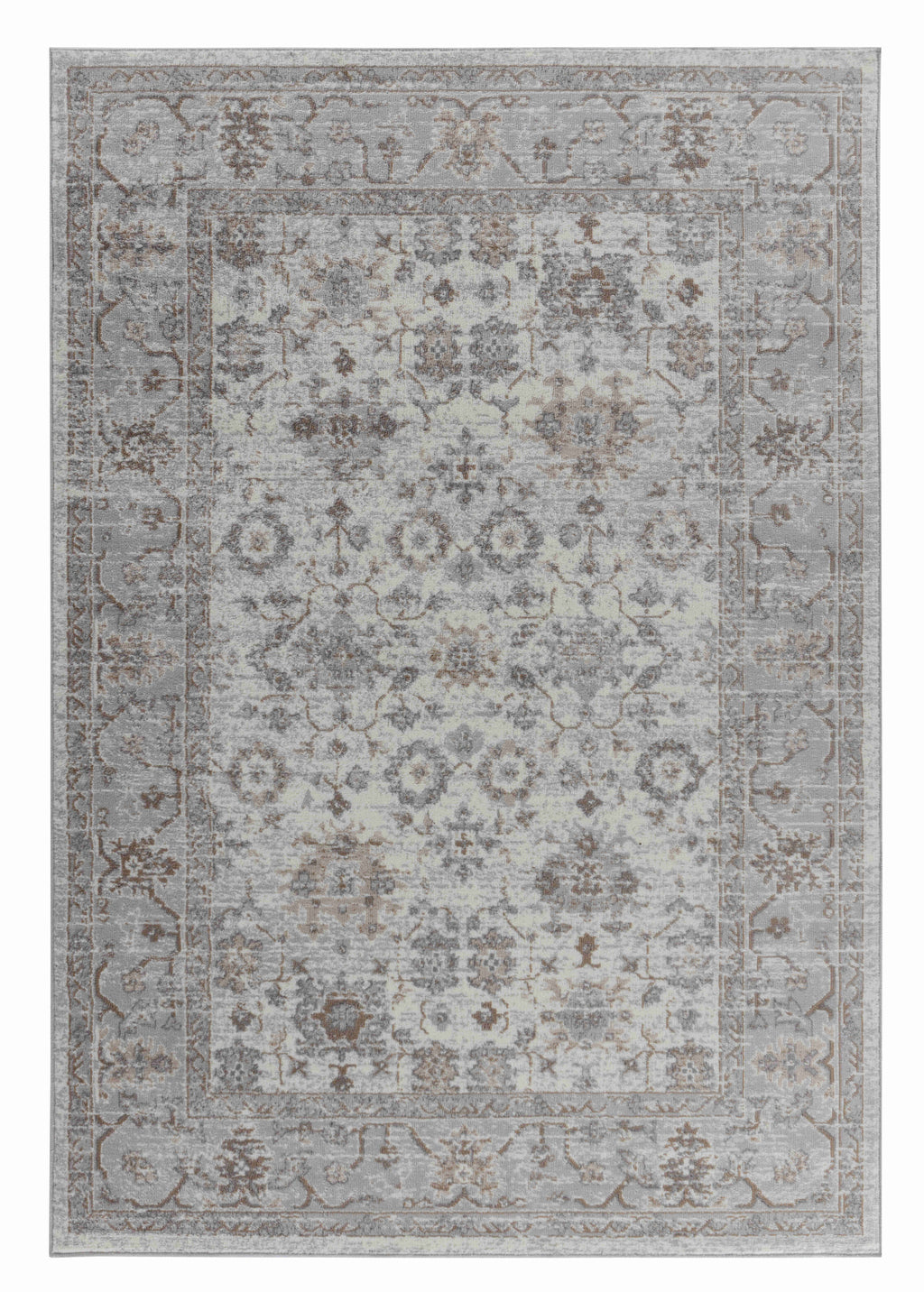 HomeRoots 506645 8 x 11 ft. Gray Oriental Rectangle Area Rug