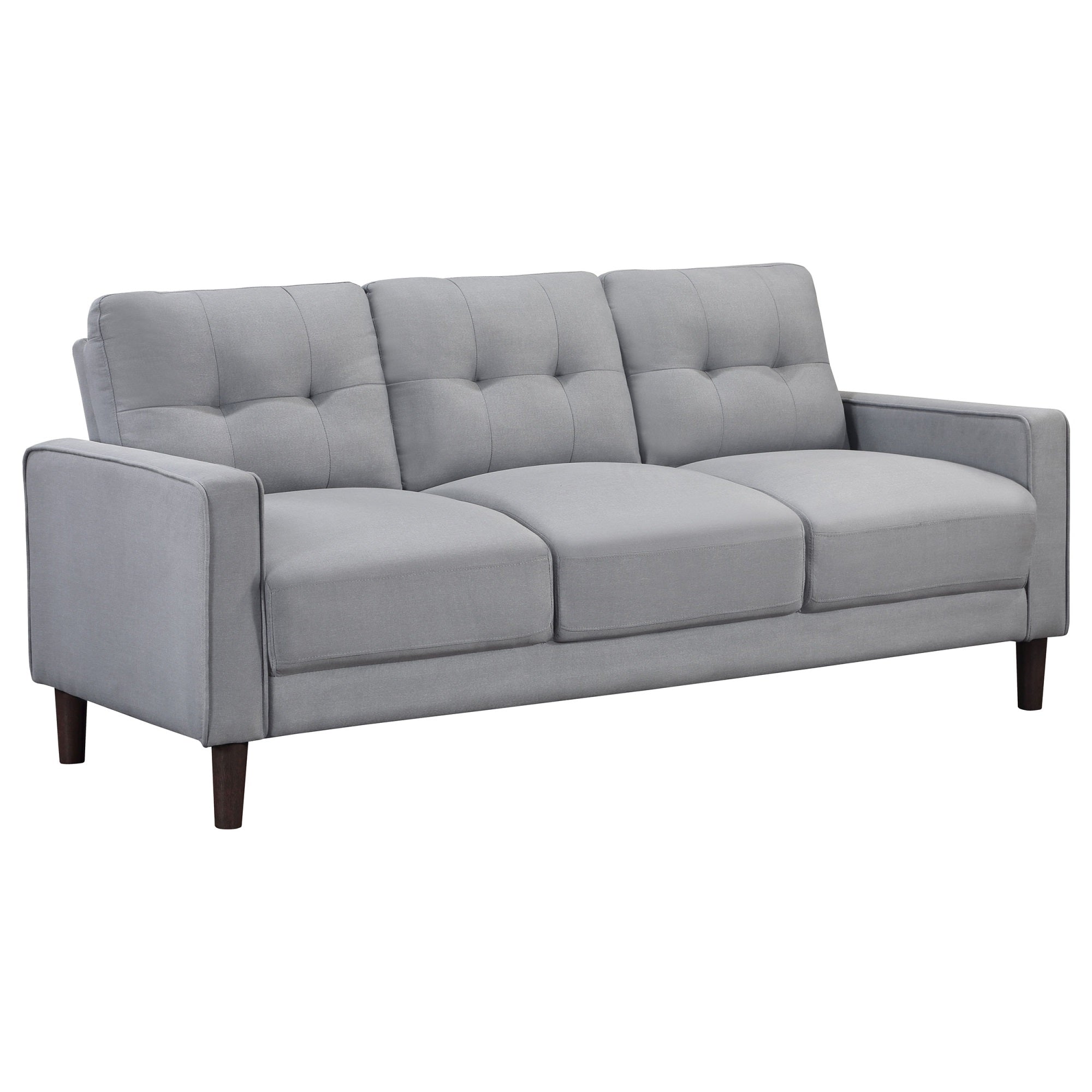Coaster Home Furnishings Bowen Upholstered Track Arm Tufted Sofa Grey