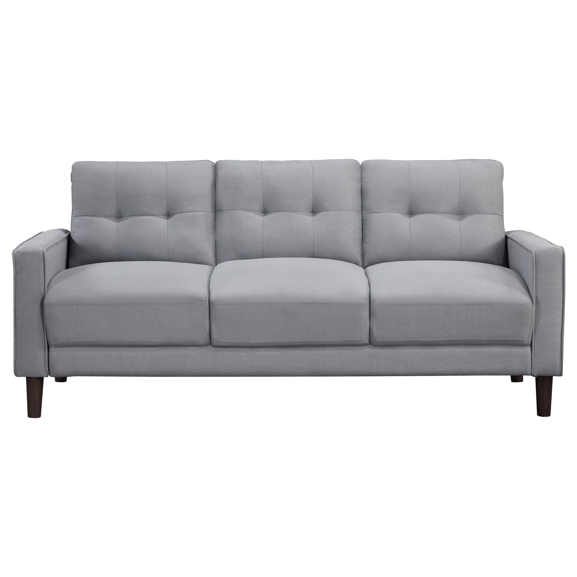 Coaster Home Furnishings Bowen Upholstered Track Arm Tufted Sofa Grey
