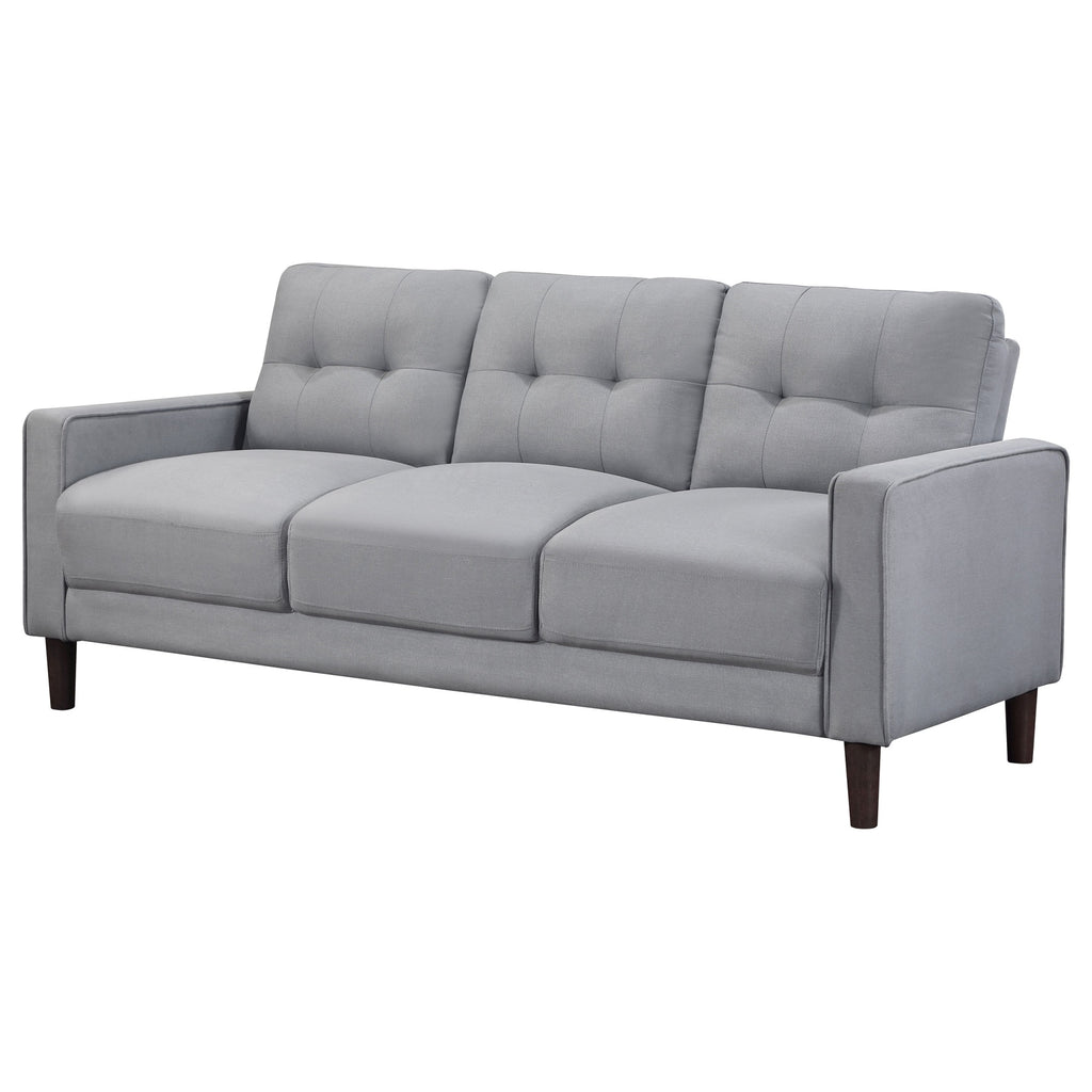 Coaster Home Furnishings Bowen Upholstered Track Arm Tufted Sofa Grey