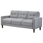 Coaster Home Furnishings Bowen Upholstered Track Arm Tufted Sofa Grey