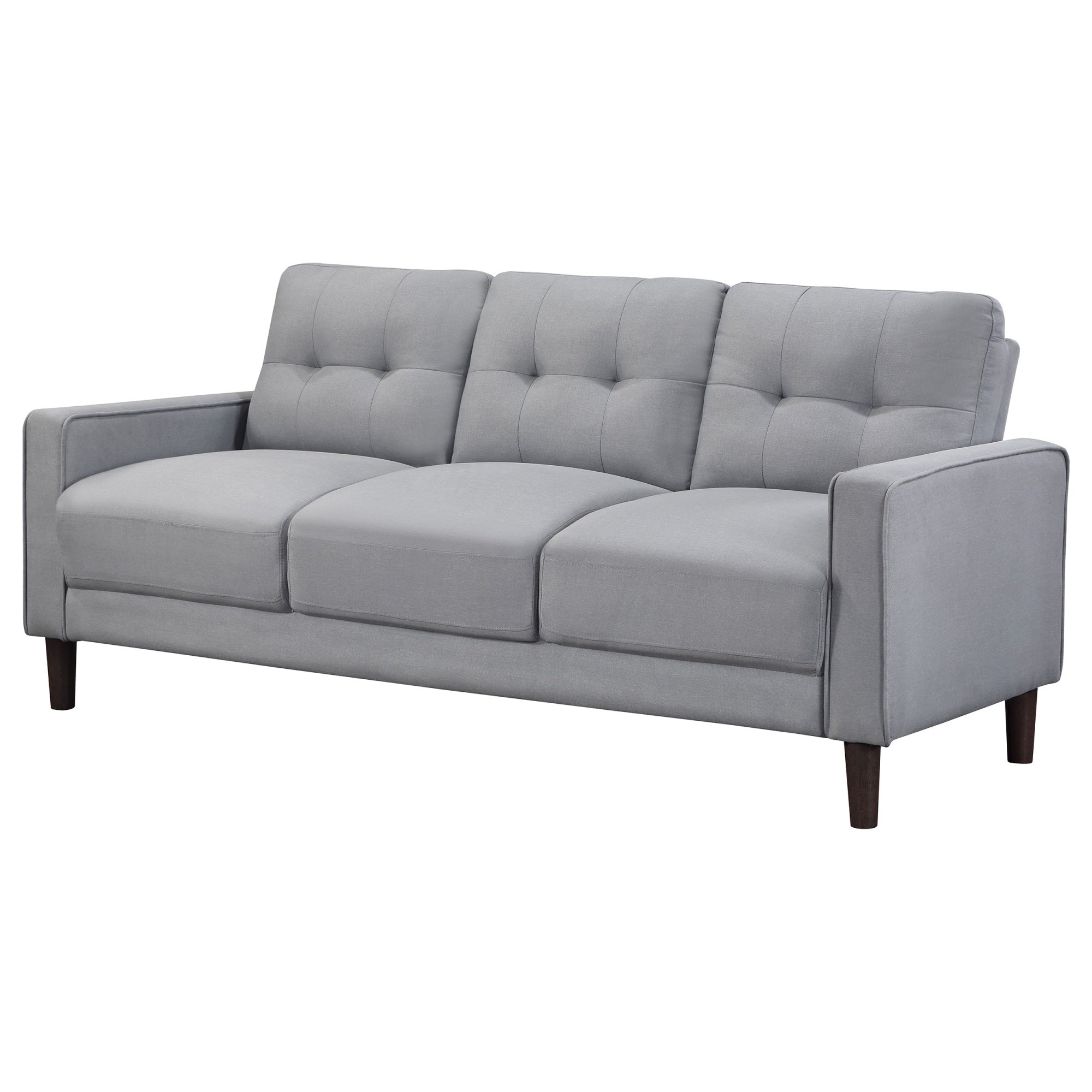 Coaster Home Furnishings Bowen Upholstered Track Arm Tufted Sofa Grey