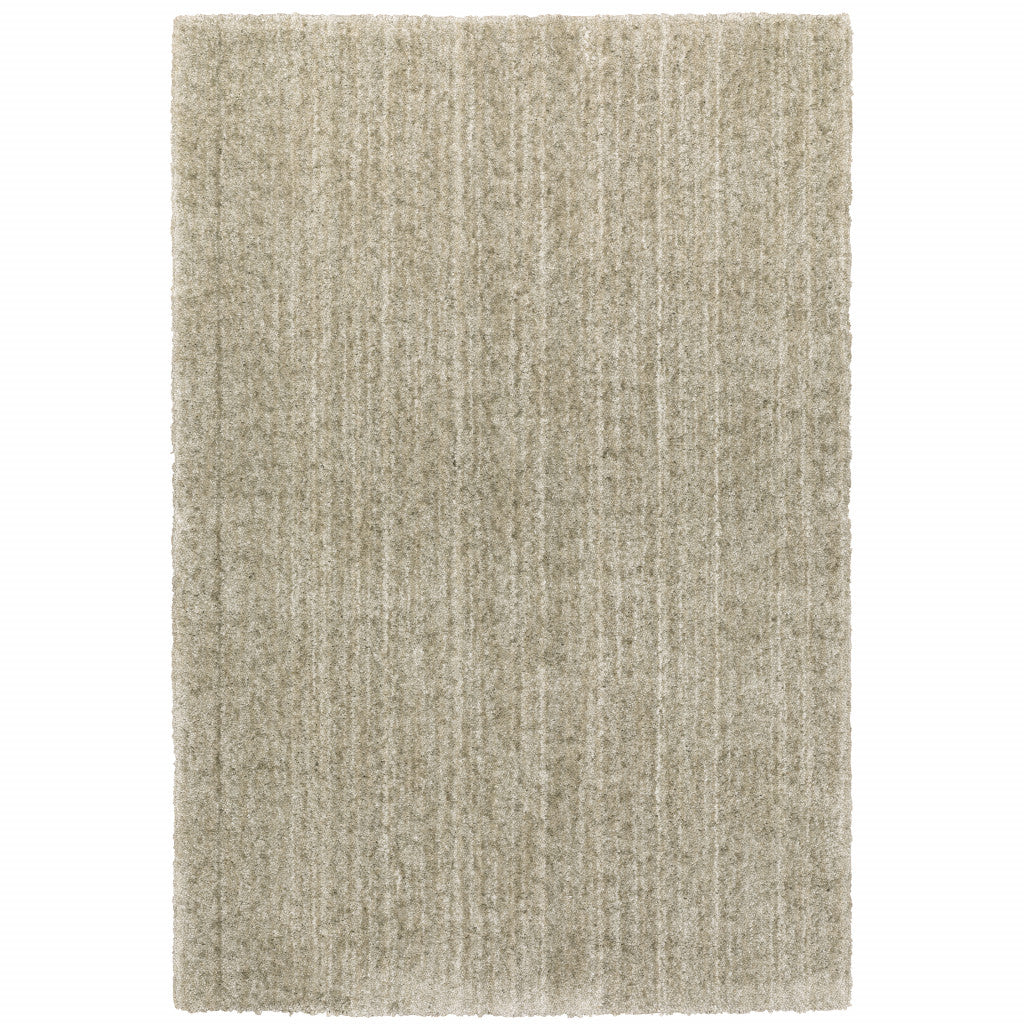 HomeRoots 507848 10 x 13 ft. Stone Shag Power Loom Stain Resistant Rectangle Area Rug