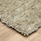 HomeRoots 507848 10 x 13 ft. Stone Shag Power Loom Stain Resistant Rectangle Area Rug